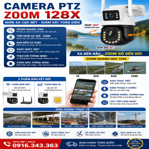 Camera PTZ Zoom 128X 